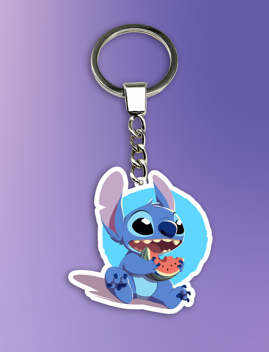 Stitch with watermelon