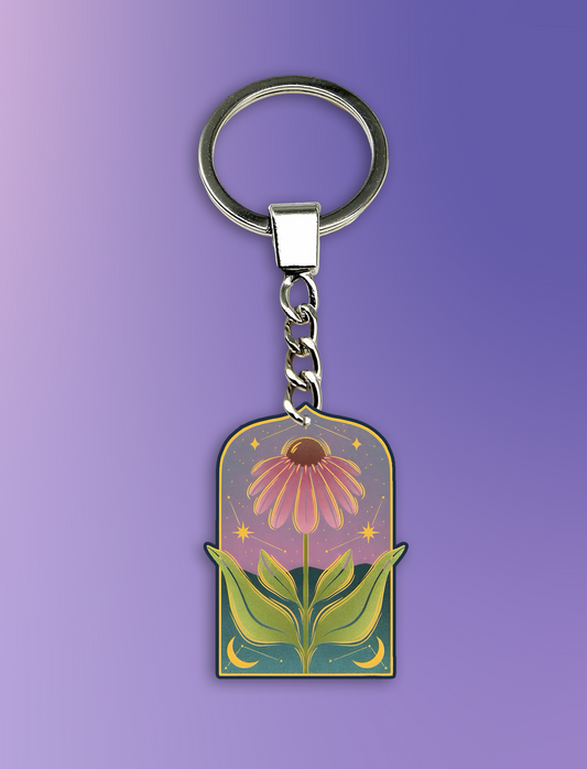 Coneflowers Keychain