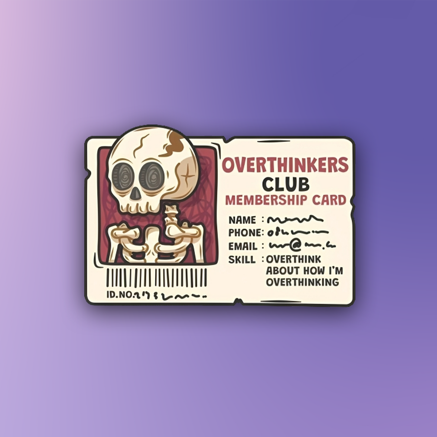 Overthinkers Club Pin