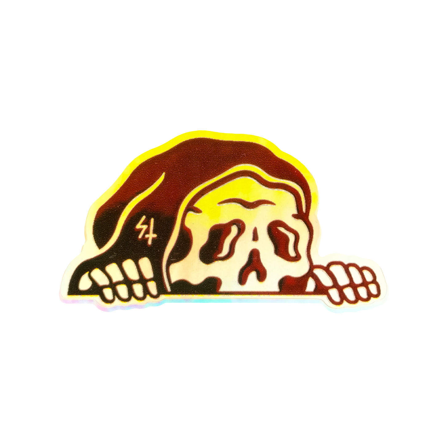 Grim Reaper Peeking Holographic 3D