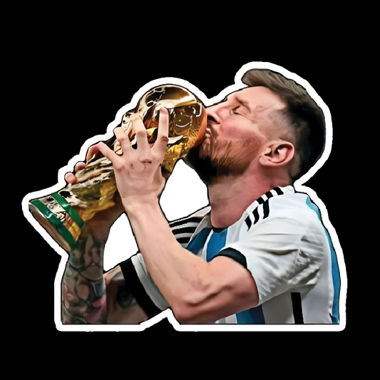 Messi with the World Cup