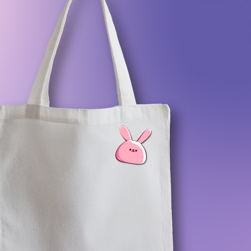 Pink Bunny Pin