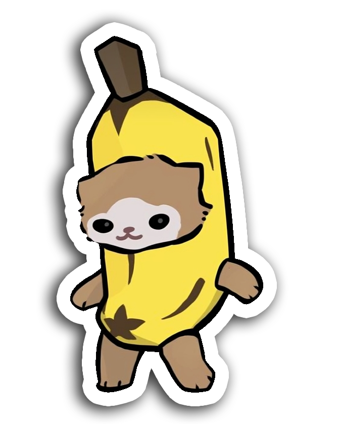 Banana Cat Sticker