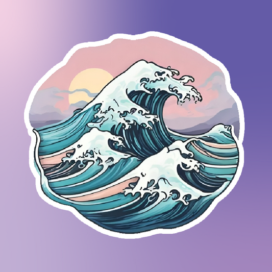 Menacing Wave Sticker