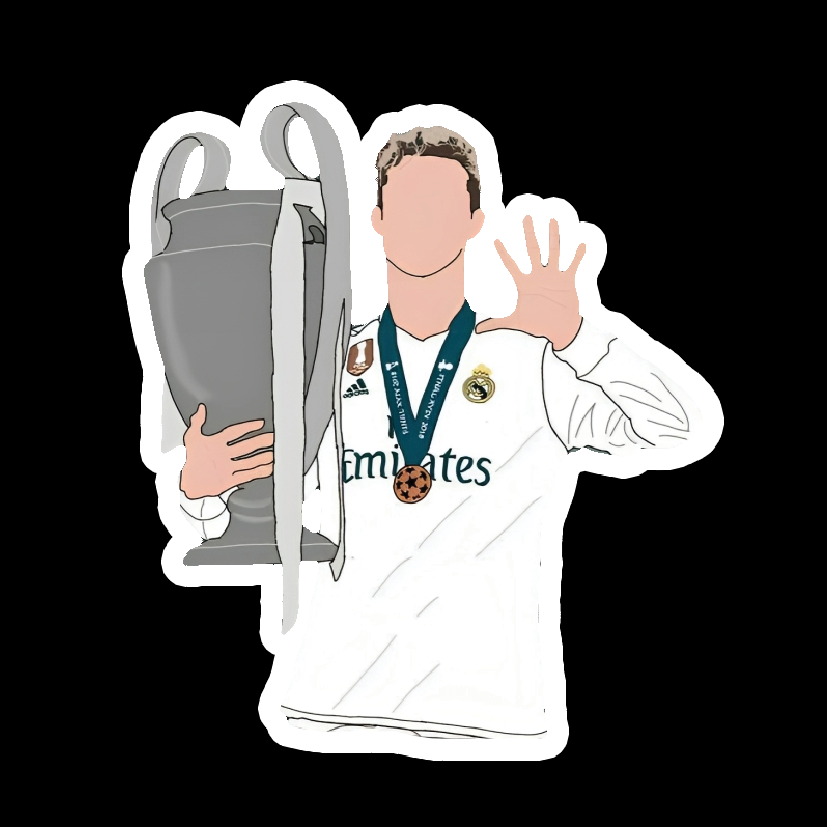 Cristiano Ronaldo with the cup