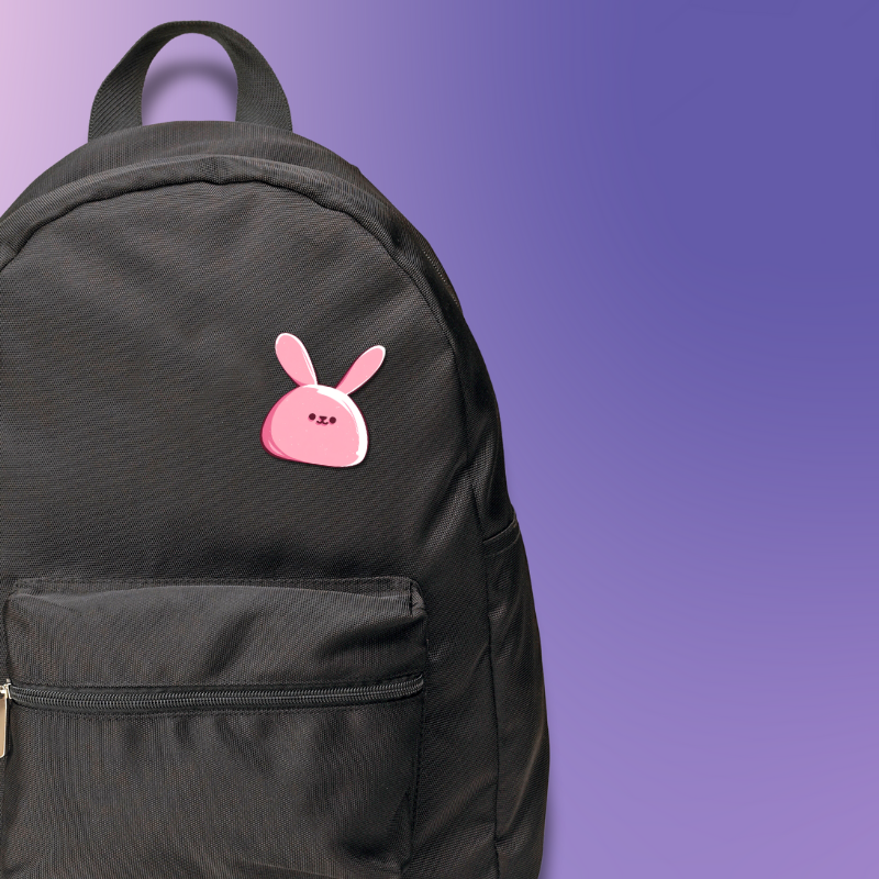 Pink Bunny Pin