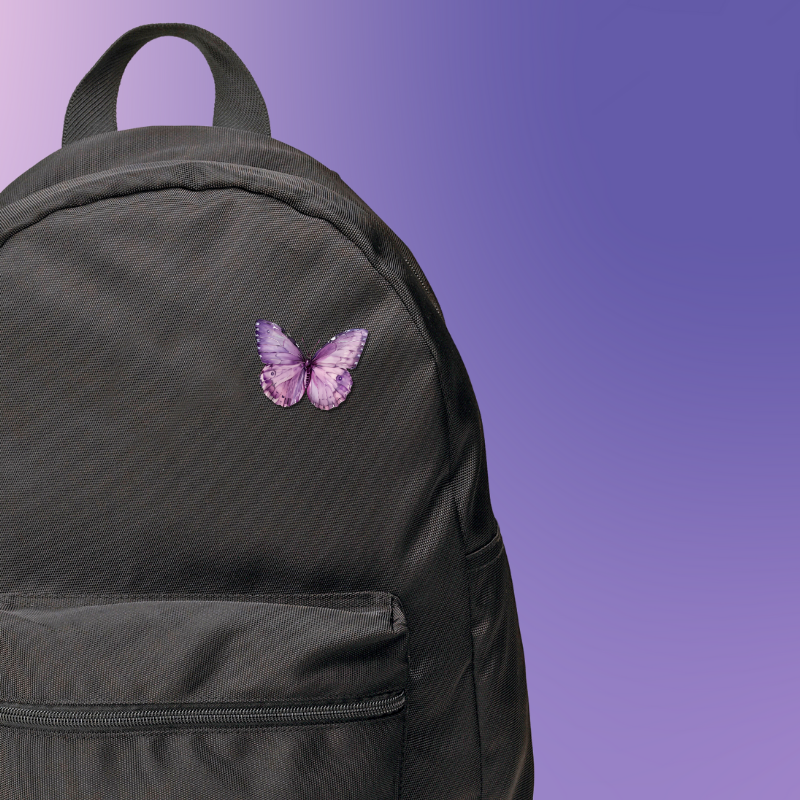 Purple Butterfly Pin