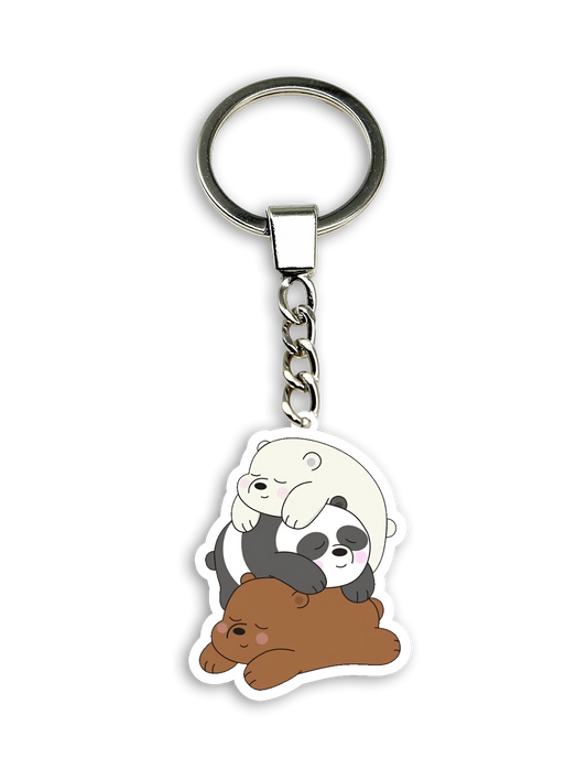 The Sleepy Three Bears keychain