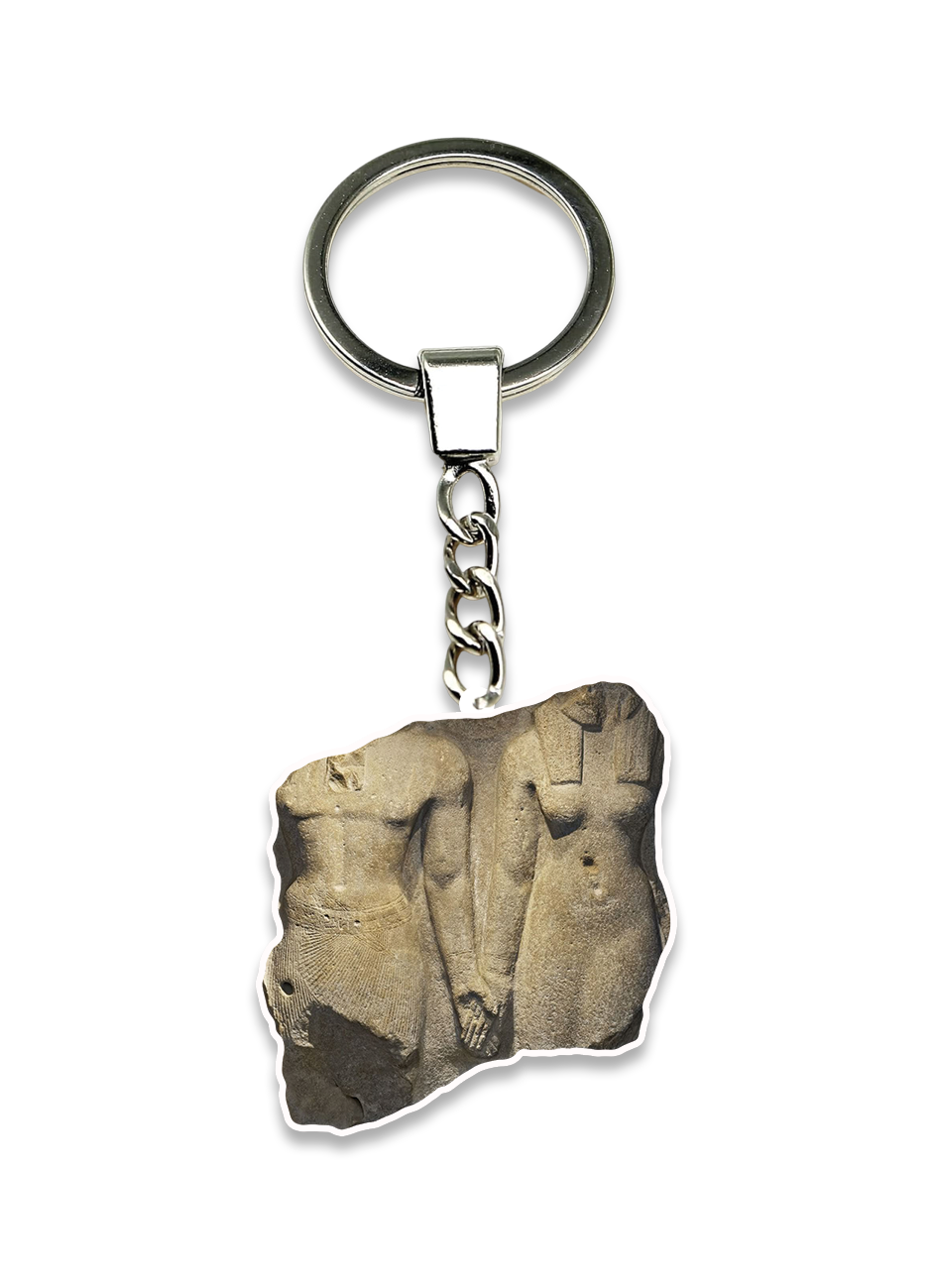 Pharaonic statue of eternal love Keychain