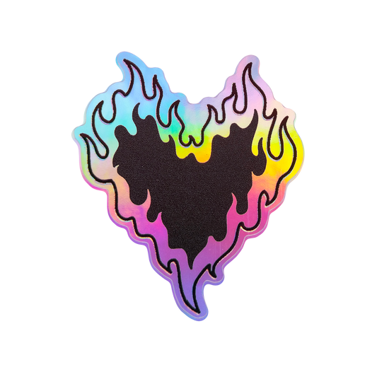 Burning Heart Holographic 3D