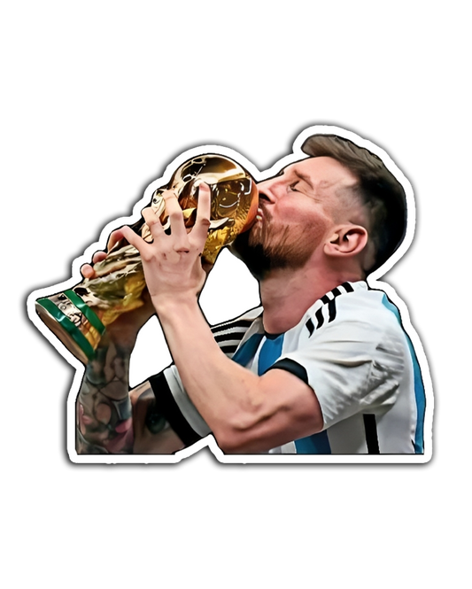 Messi with the World Cup