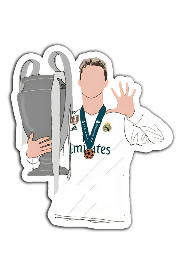 Cristiano Ronaldo with the cup