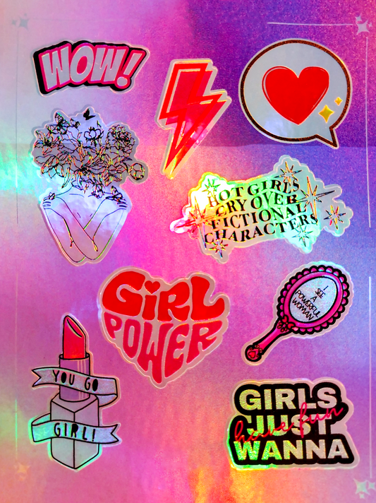 Girls Sheet Holographic 3D