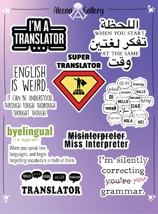 Translator Sheet Stickers