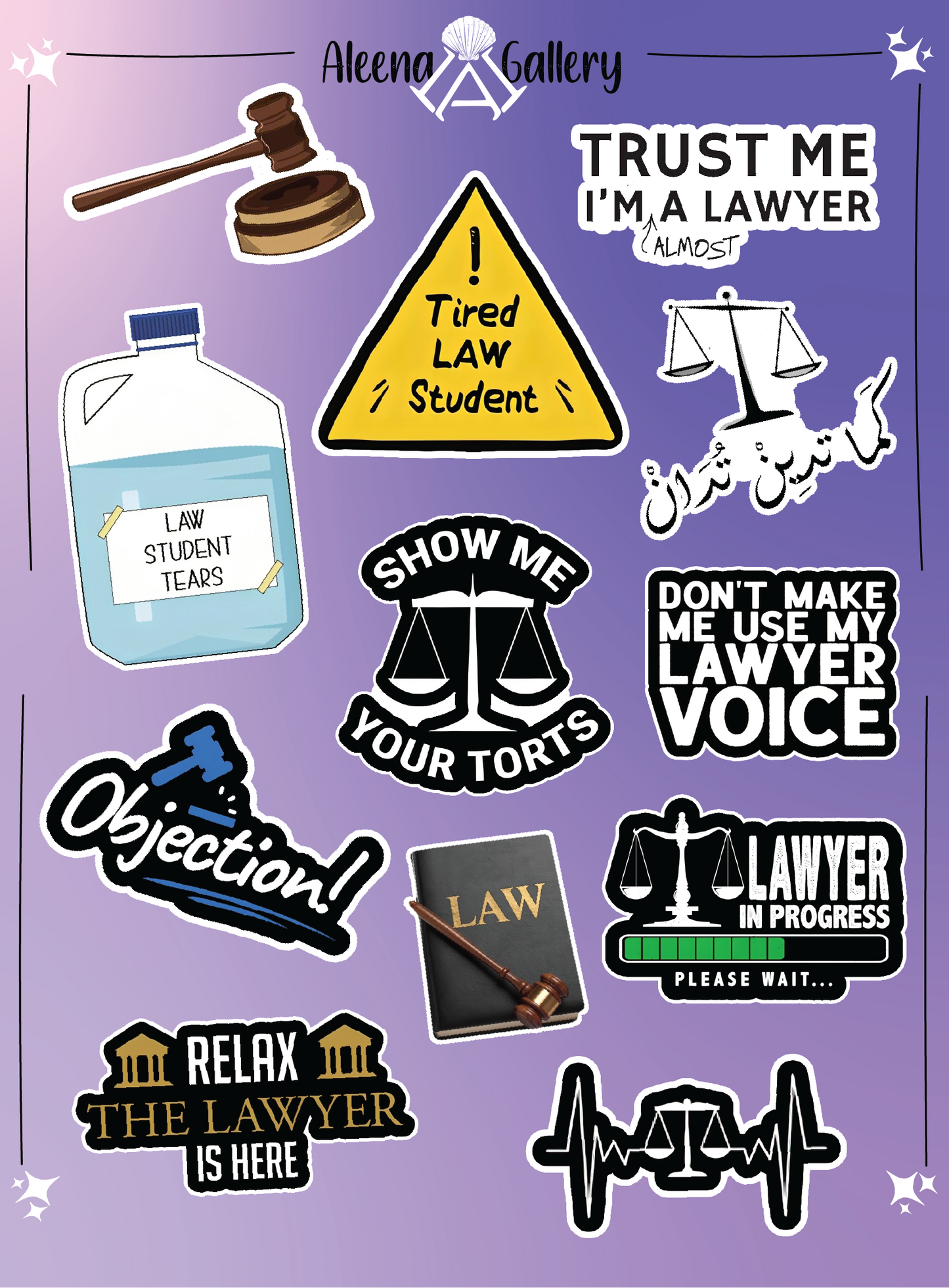 Lawyer Sheet Stickers
