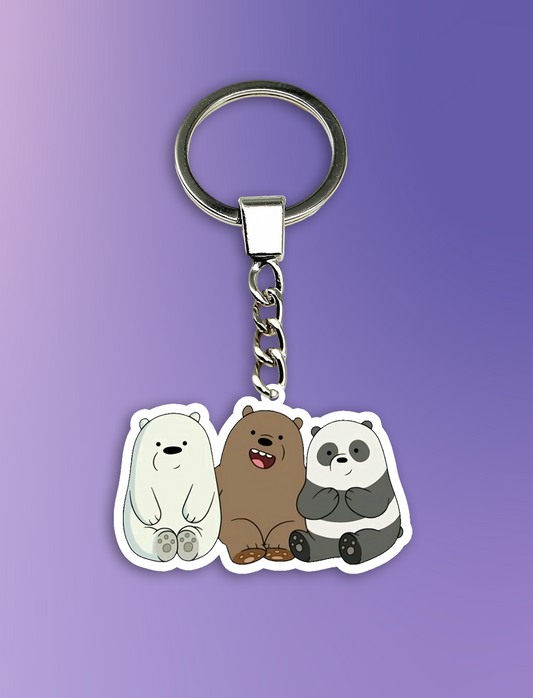 Cute We Bare Bears Keychain