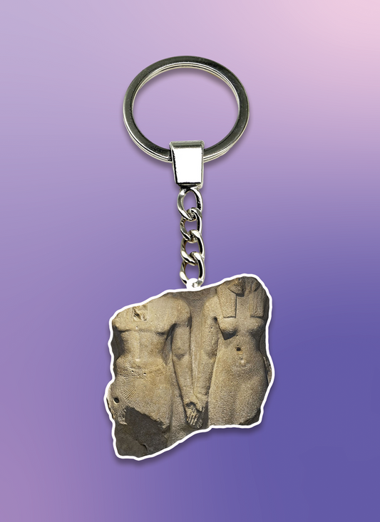 Pharaonic statue of eternal love Keychain