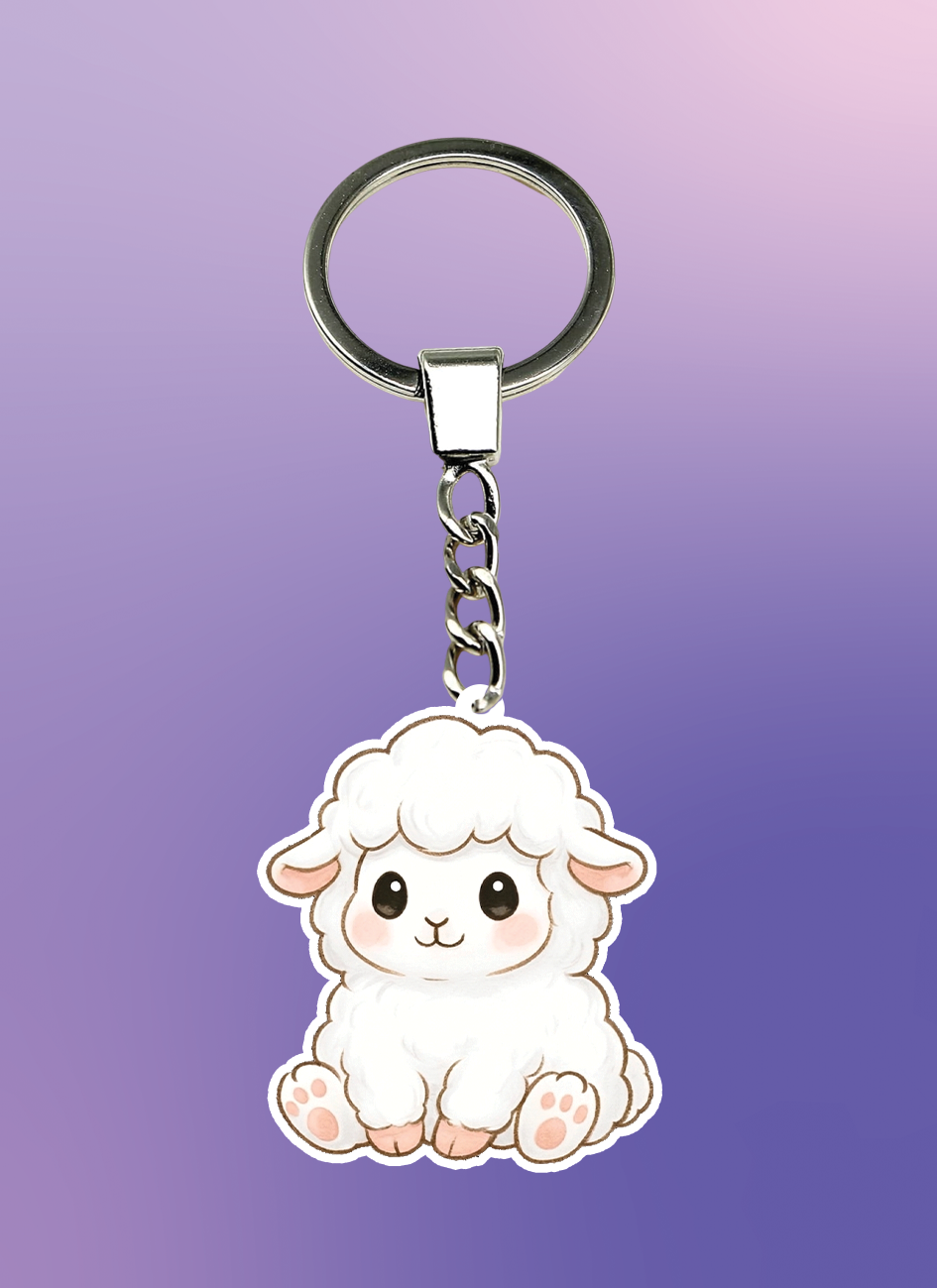 Sheep Keychain