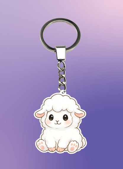 Sheep Keychain