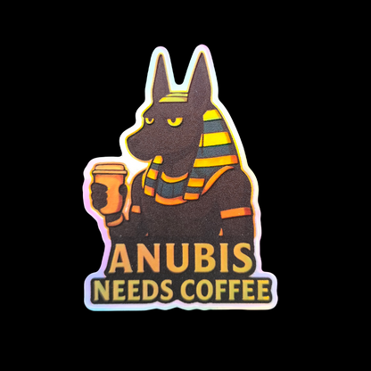 Anubis Needs Coffee Holographic 3D
