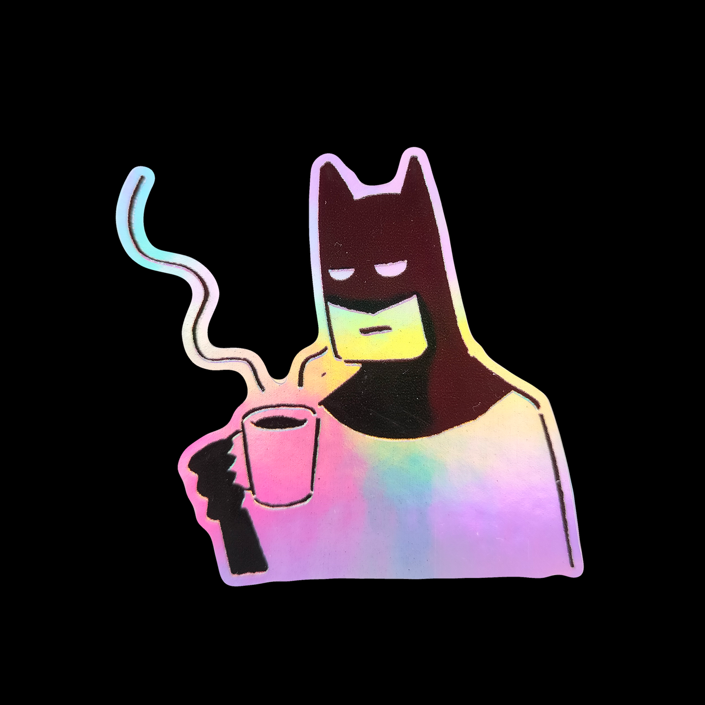 BATMan with his Drink Holographic 3D