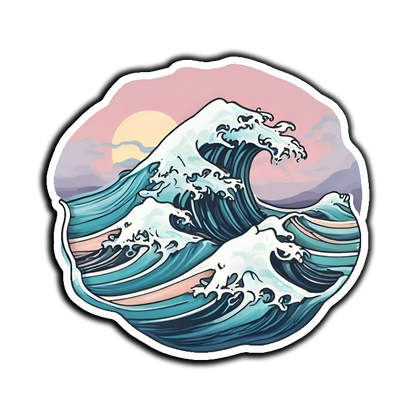 Menacing Wave Sticker