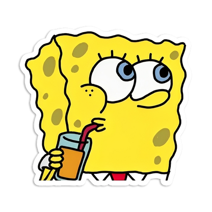SPONGEBOB with Drink