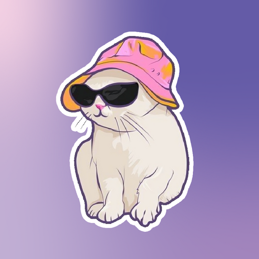 Stylish Cat Sticker
