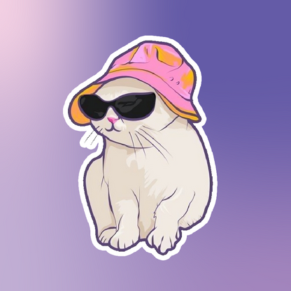 Stylish Cat Sticker