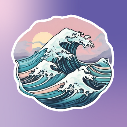 Menacing Wave Sticker