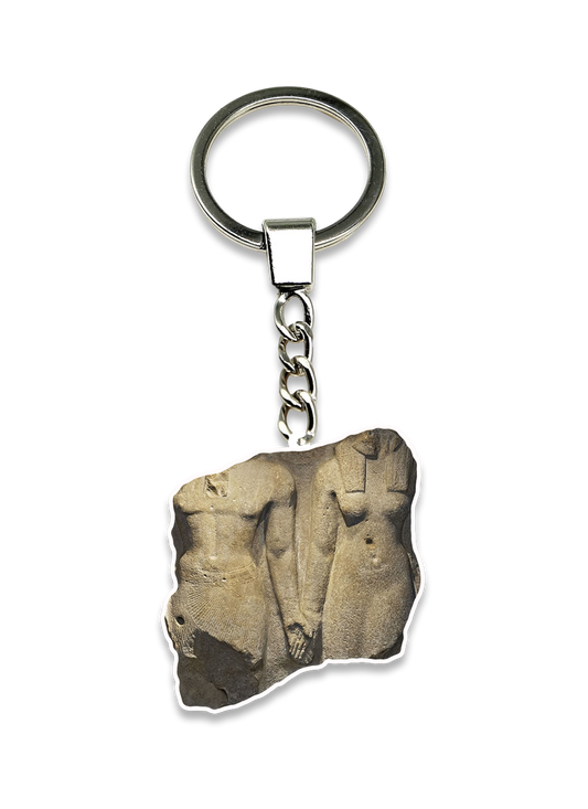 Pharaonic statue of eternal love Keychain