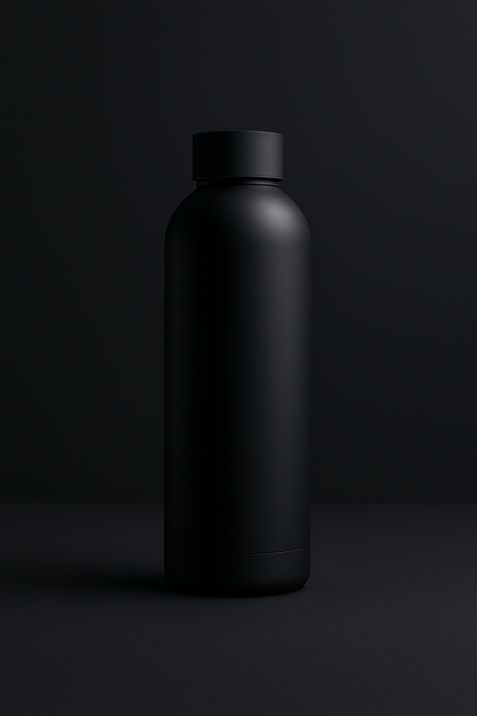 Stainless Steel Water Bottle 500ml - Black