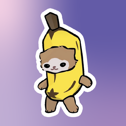 Banana Cat Sticker‏