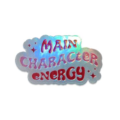 Main Character Energy Holographic 3D