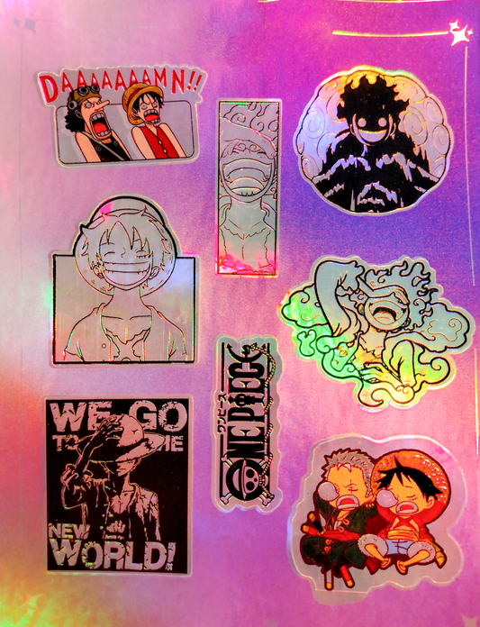 One Piece Sheet Holographic 3D