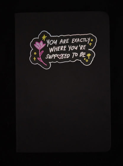 Purple Cover +Notebook +Stickers