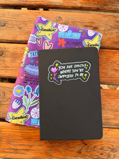 Purple Notepad Sticker Purple Cover +Notebook +Stickers – Aleena Gallery