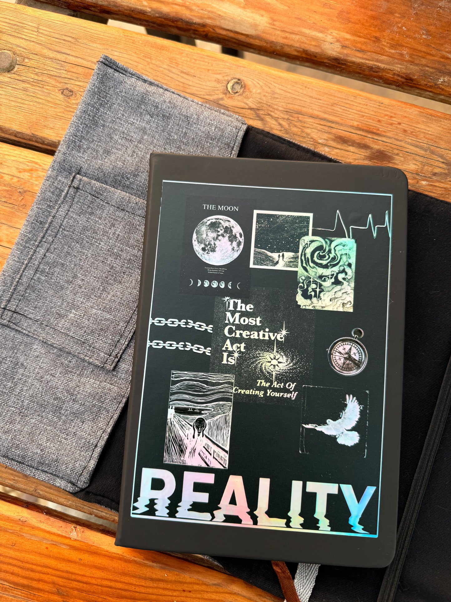 Gray Cover +Notebook +Stickers