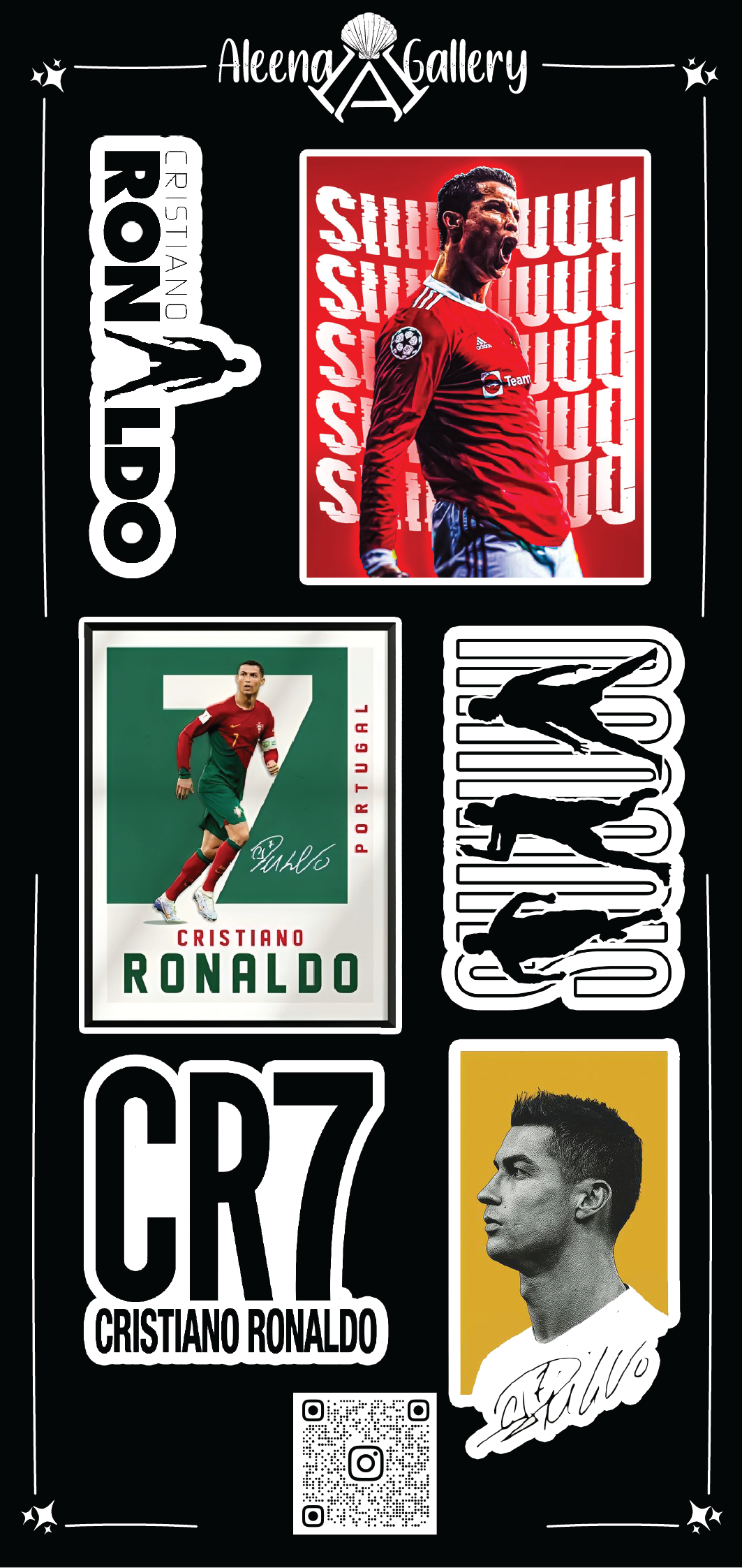 CR7 Sheet Holographic 3D