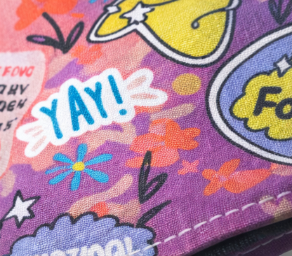 Purple Cover +Notebook +Stickers